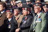 Remembrance Sunday at the Cenotaph in London 2014: Group A14 - Gordon Highlanders Association.
Press stand opposite the Foreign Office building, Whitehall, London SW1,
London,
Greater London,
United Kingdom,
on 09 November 2014 at 12:03, image #1287