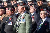 Remembrance Sunday at the Cenotaph in London 2014: Group A14 - Gordon Highlanders Association.
Press stand opposite the Foreign Office building, Whitehall, London SW1,
London,
Greater London,
United Kingdom,
on 09 November 2014 at 12:03, image #1288