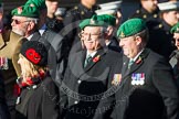 Remembrance Sunday at the Cenotaph in London 2014: Group B1 - Intelligence Corps Association.
Press stand opposite the Foreign Office building, Whitehall, London SW1,
London,
Greater London,
United Kingdom,
on 09 November 2014 at 12:06, image #1487