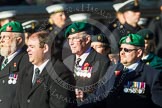 Remembrance Sunday at the Cenotaph in London 2014: Group B1 - Intelligence Corps Association.
Press stand opposite the Foreign Office building, Whitehall, London SW1,
London,
Greater London,
United Kingdom,
on 09 November 2014 at 12:06, image #1494