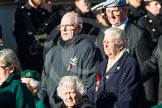 Remembrance Sunday at the Cenotaph in London 2014: v.
Press stand opposite the Foreign Office building, Whitehall, London SW1,
London,
Greater London,
United Kingdom,
on 09 November 2014 at 12:07, image #1522