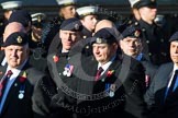 Remembrance Sunday at the Cenotaph in London 2014: Group B9 - Royal Engineers Bomb Disposal Association.
Press stand opposite the Foreign Office building, Whitehall, London SW1,
London,
Greater London,
United Kingdom,
on 09 November 2014 at 12:08, image #1590