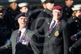 Remembrance Sunday at the Cenotaph in London 2014: Group B9 - Royal Engineers Bomb Disposal Association.
Press stand opposite the Foreign Office building, Whitehall, London SW1,
London,
Greater London,
United Kingdom,
on 09 November 2014 at 12:08, image #1594