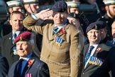 Remembrance Sunday at the Cenotaph in London 2014: Group B11 - Royal Signals Association.
Press stand opposite the Foreign Office building, Whitehall, London SW1,
London,
Greater London,
United Kingdom,
on 09 November 2014 at 12:08, image #1607