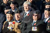 Remembrance Sunday at the Cenotaph in London 2014: Group B11 - Royal Signals Association.
Press stand opposite the Foreign Office building, Whitehall, London SW1,
London,
Greater London,
United Kingdom,
on 09 November 2014 at 12:08, image #1616