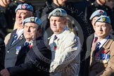 Remembrance Sunday at the Cenotaph in London 2014: Group B12 - Army Air Corps Association.
Press stand opposite the Foreign Office building, Whitehall, London SW1,
London,
Greater London,
United Kingdom,
on 09 November 2014 at 12:09, image #1636