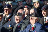 Remembrance Sunday at the Cenotaph in London 2014: Group B15 - Army Catering Corps Association.
Press stand opposite the Foreign Office building, Whitehall, London SW1,
London,
Greater London,
United Kingdom,
on 09 November 2014 at 12:09, image #1665