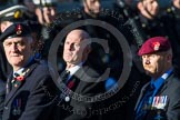 Remembrance Sunday at the Cenotaph in London 2014: Group B15 - Army Catering Corps Association.
Press stand opposite the Foreign Office building, Whitehall, London SW1,
London,
Greater London,
United Kingdom,
on 09 November 2014 at 12:09, image #1669