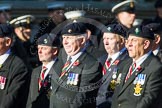 Remembrance Sunday at the Cenotaph in London 2014: Group B27 - Royal Dragoon Guards.
Press stand opposite the Foreign Office building, Whitehall, London SW1,
London,
Greater London,
United Kingdom,
on 09 November 2014 at 12:12, image #1816