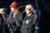 Remembrance Sunday at the Cenotaph in London 2014: Group M3 - Munitions Workers Association.
Press stand opposite the Foreign Office building, Whitehall, London SW1,
London,
Greater London,
United Kingdom,
on 09 November 2014 at 12:15, image #1985