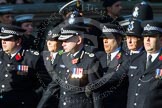 Remembrance Sunday at the Cenotaph in London 2014: Group M12 - Metropolitan Special Constabulary.
Press stand opposite the Foreign Office building, Whitehall, London SW1,
London,
Greater London,
United Kingdom,
on 09 November 2014 at 12:16, image #2059