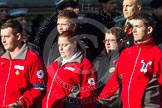 Remembrance Sunday at the Cenotaph in London 2014: Group M16 - British Red Cross.
Press stand opposite the Foreign Office building, Whitehall, London SW1,
London,
Greater London,
United Kingdom,
on 09 November 2014 at 12:17, image #2099