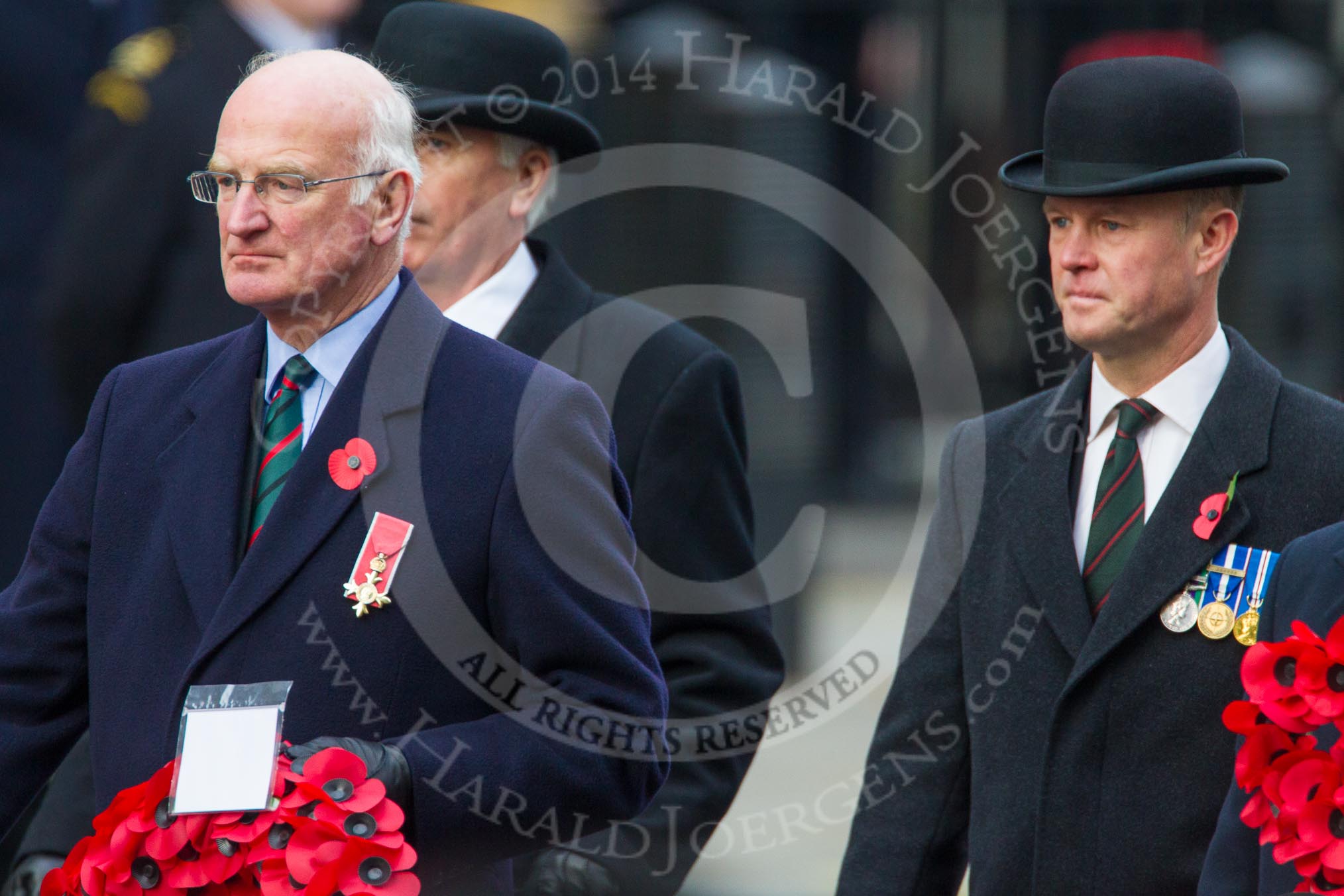 Remembrance Sunday at the Cenotaph in London 2014: Patrick Mitford-Slade for the Royal Commonwealth Ex-Services League.
Press stand opposite the Foreign Office building, Whitehall, London SW1,
London,
Greater London,
United Kingdom,
on 09 November 2014 at 11:26, image #306