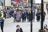 Remembrance Sunday at the Cenotaph in London 2014: The first column of veterans arrives at Whitehall. All the veterans gather at Horse Guards Parade before the event..
Press stand opposite the Foreign Office building, Whitehall, London SW1,
London,
Greater London,
United Kingdom,
on 09 November 2014 at 10:15, image #26