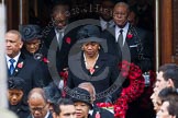 Remembrance Sunday at the Cenotaph in London 2014: The High Commissioners emerging from the door of the Foreign- and Commonwealth Office.
Press stand opposite the Foreign Office building, Whitehall, London SW1,
London,
Greater London,
United Kingdom,
on 09 November 2014 at 10:56, image #129