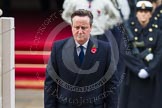 Remembrance Sunday at the Cenotaph in London 2014: Prime Minister David Cameron standing at the Cenotaph after having laid his wreath.
Press stand opposite the Foreign Office building, Whitehall, London SW1,
London,
Greater London,
United Kingdom,
on 09 November 2014 at 11:07, image #221