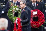 Remembrance Sunday at the Cenotaph in London 2014: The leader of the Democratic Unionist Party, Nigel Dodds, walking towards the Cenotaph with his wreath.
Press stand opposite the Foreign Office building, Whitehall, London SW1,
London,
Greater London,
United Kingdom,
on 09 November 2014 at 11:08, image #229
