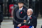 Remembrance Sunday at the Cenotaph in London 2014: The representative of the Royal Navy Association.
Press stand opposite the Foreign Office building, Whitehall, London SW1,
London,
Greater London,
United Kingdom,
on 09 November 2014 at 11:26, image #304