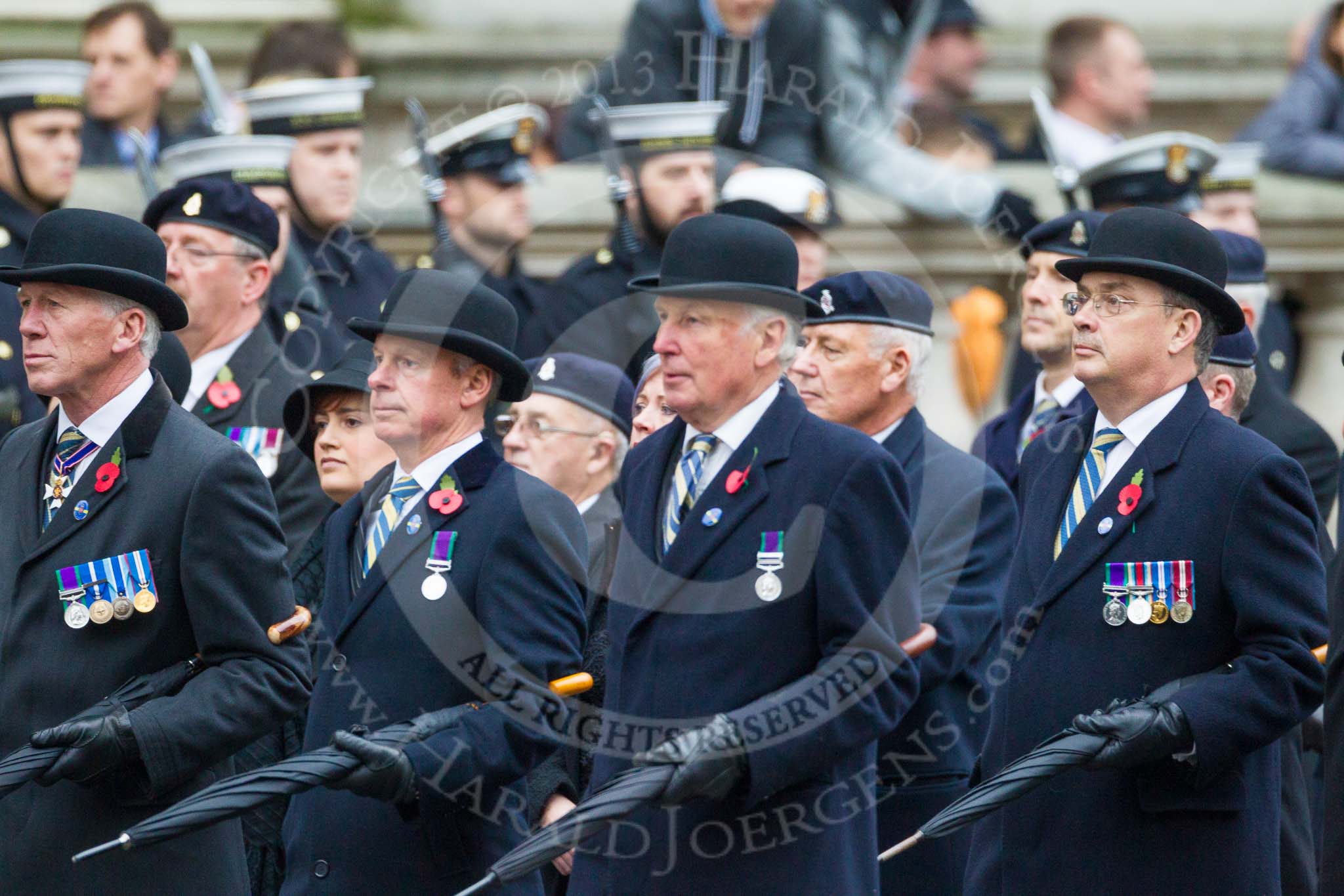 Remembrance Sunday at the Cenotaph 2015: Group B3, 3rd Regiment Royal Horse Artillery Association.
Cenotaph, Whitehall, London SW1,
London,
Greater London,
United Kingdom,
on 08 November 2015 at 11:36, image #25