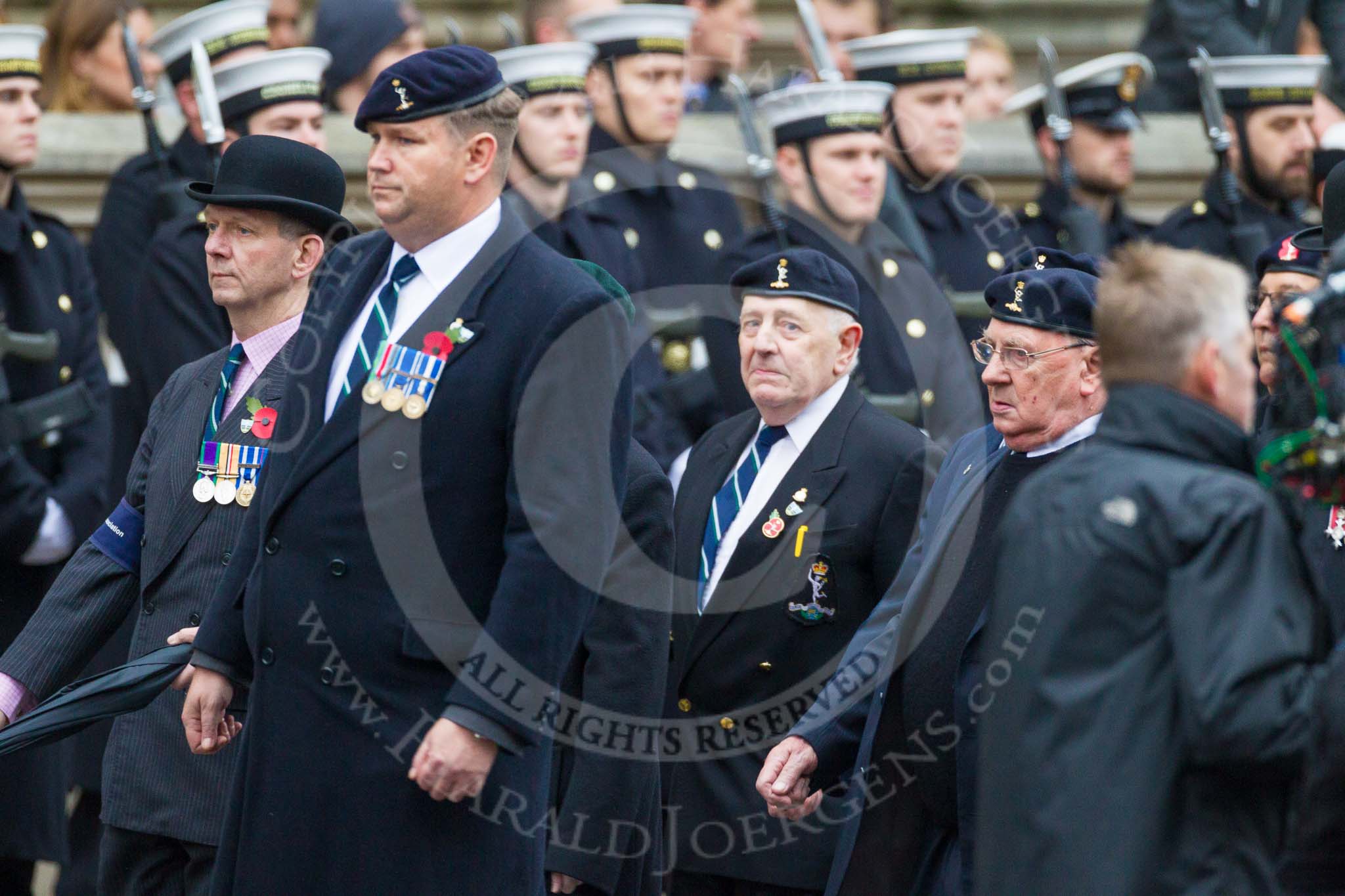 Remembrance Sunday at the Cenotaph 2015: Group B8, Royal Signals Association.
Cenotaph, Whitehall, London SW1,
London,
Greater London,
United Kingdom,
on 08 November 2015 at 11:37, image #60
