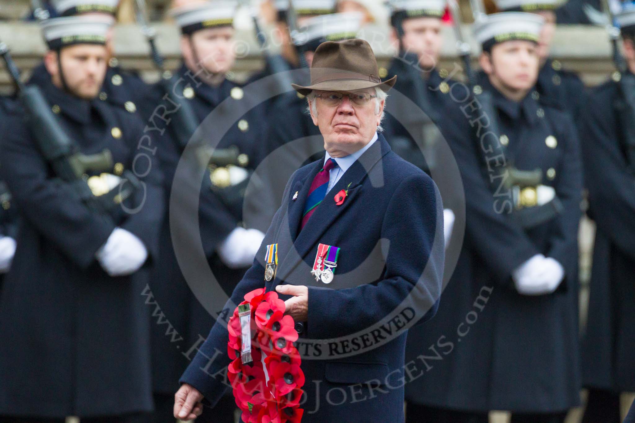 Remembrance Sunday at the Cenotaph 2015: Group B17, The RAEC and ETS Branch Association.
Cenotaph, Whitehall, London SW1,
London,
Greater London,
United Kingdom,
on 08 November 2015 at 11:40, image #140