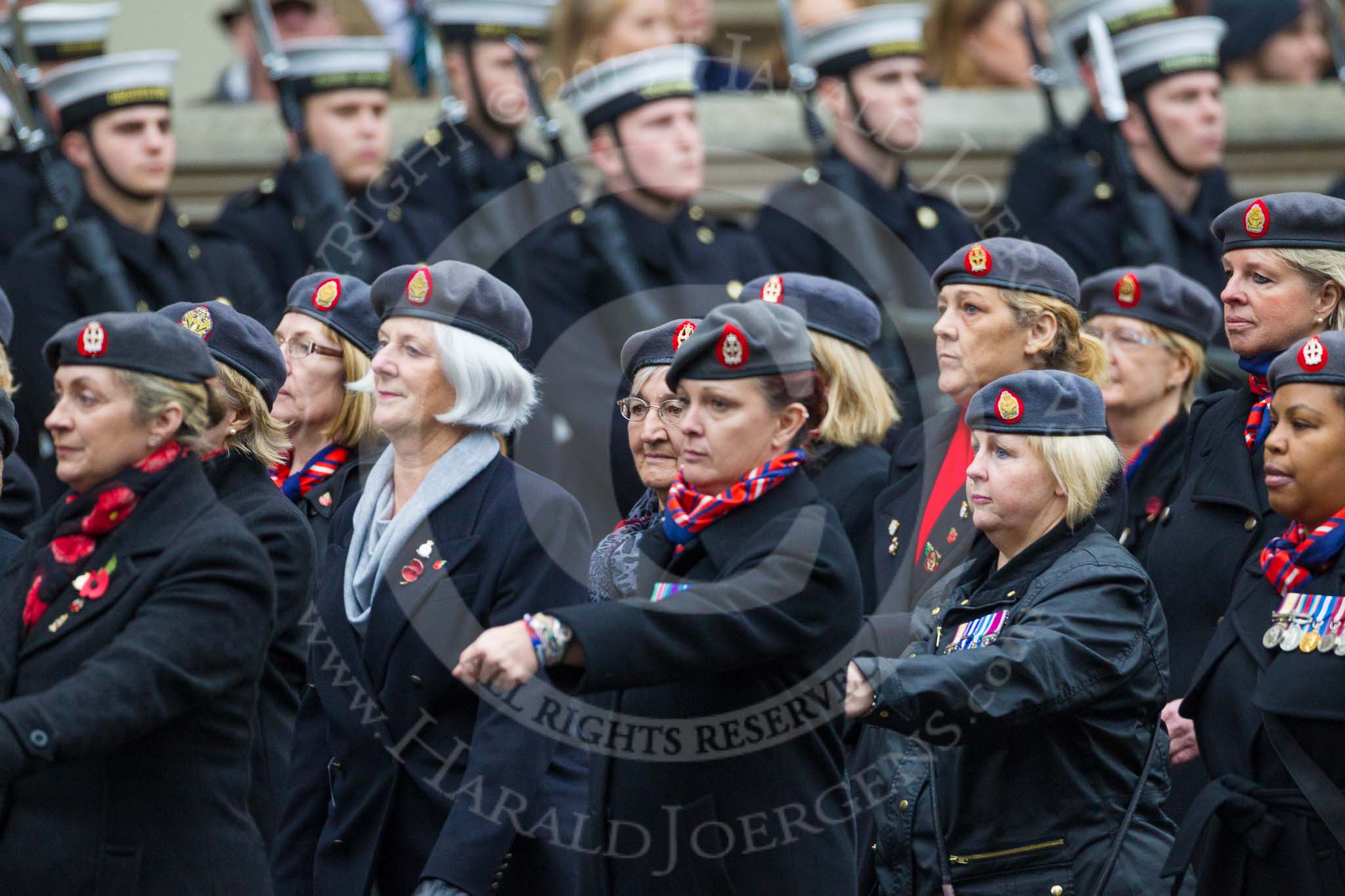 Remembrance Sunday at the Cenotaph 2015: Group B21, Queen Alexandra's Royal Army Nursing Corps Association.
Cenotaph, Whitehall, London SW1,
London,
Greater London,
United Kingdom,
on 08 November 2015 at 11:40, image #165