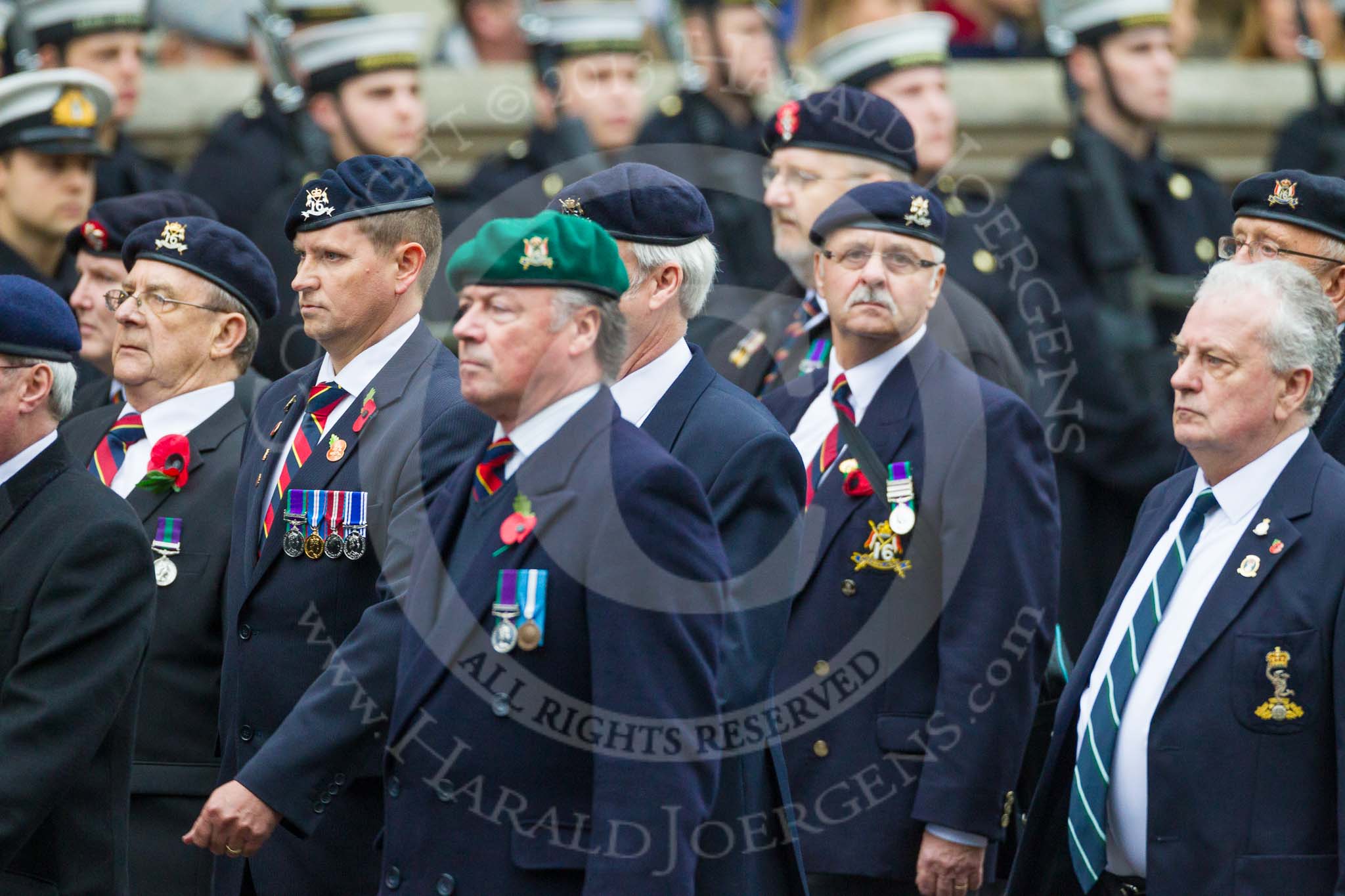 Remembrance Sunday at the Cenotaph 2015: Group B26, 16/5th Queen's Royal Lancers.
Cenotaph, Whitehall, London SW1,
London,
Greater London,
United Kingdom,
on 08 November 2015 at 11:41, image #209