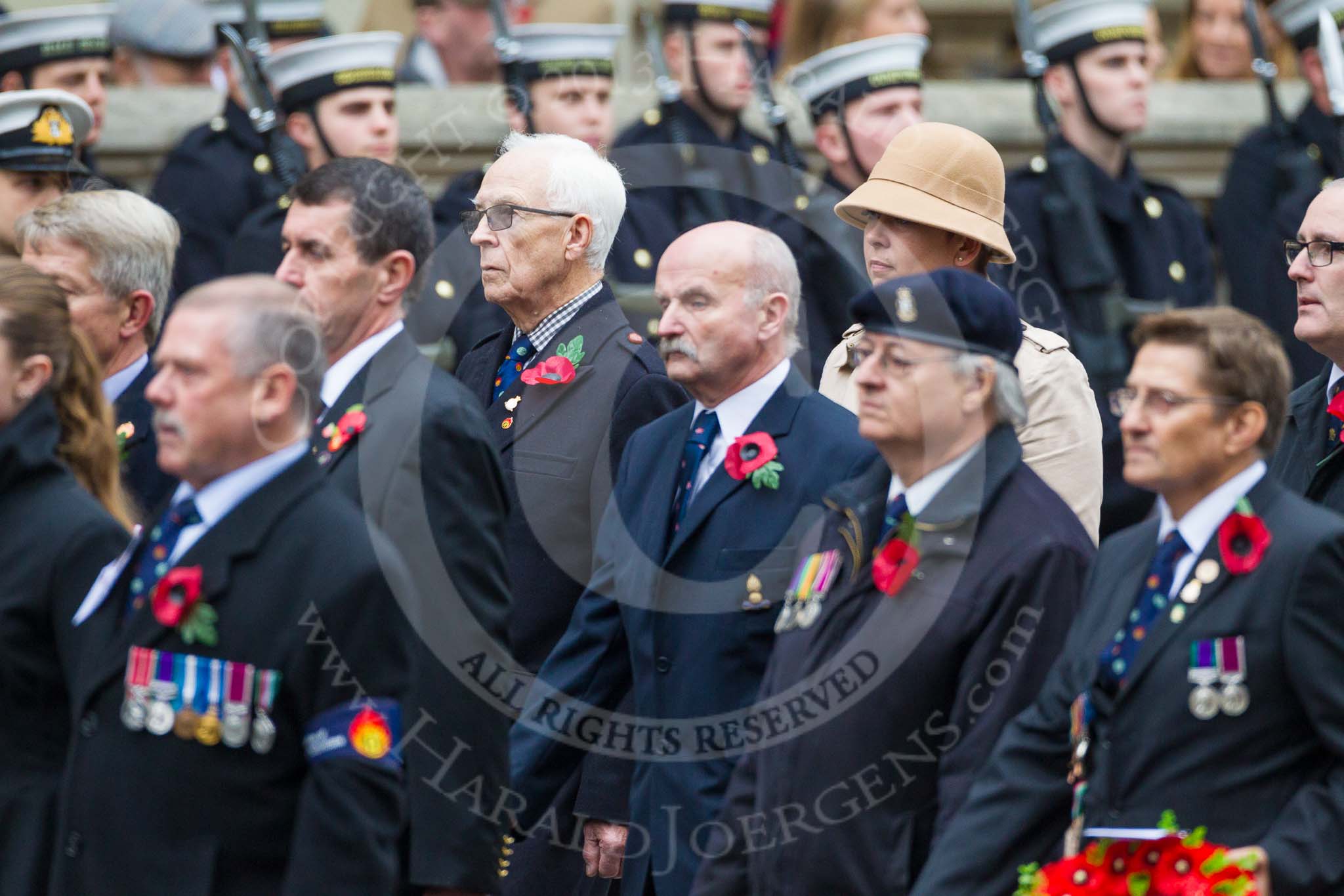 Remembrance Sunday at the Cenotaph 2015: Group B30, Association of Ammunition Technicians.
Cenotaph, Whitehall, London SW1,
London,
Greater London,
United Kingdom,
on 08 November 2015 at 11:42, image #233