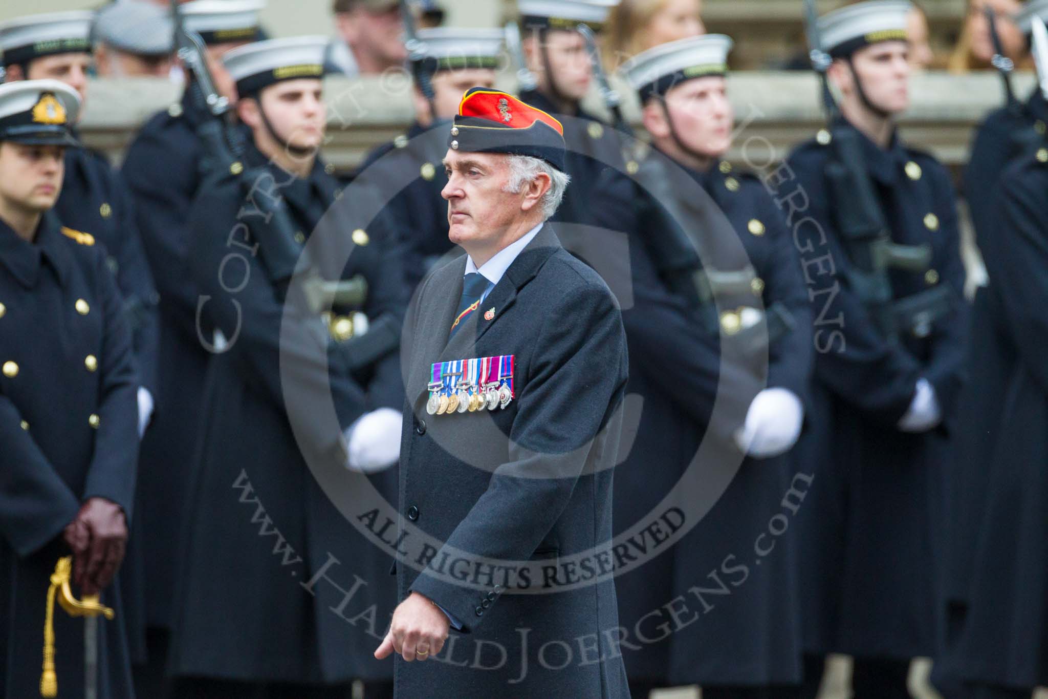 Remembrance Sunday at the Cenotaph 2015: Group B32, Arborfield Old Boys Association.
Cenotaph, Whitehall, London SW1,
London,
Greater London,
United Kingdom,
on 08 November 2015 at 11:42, image #248
