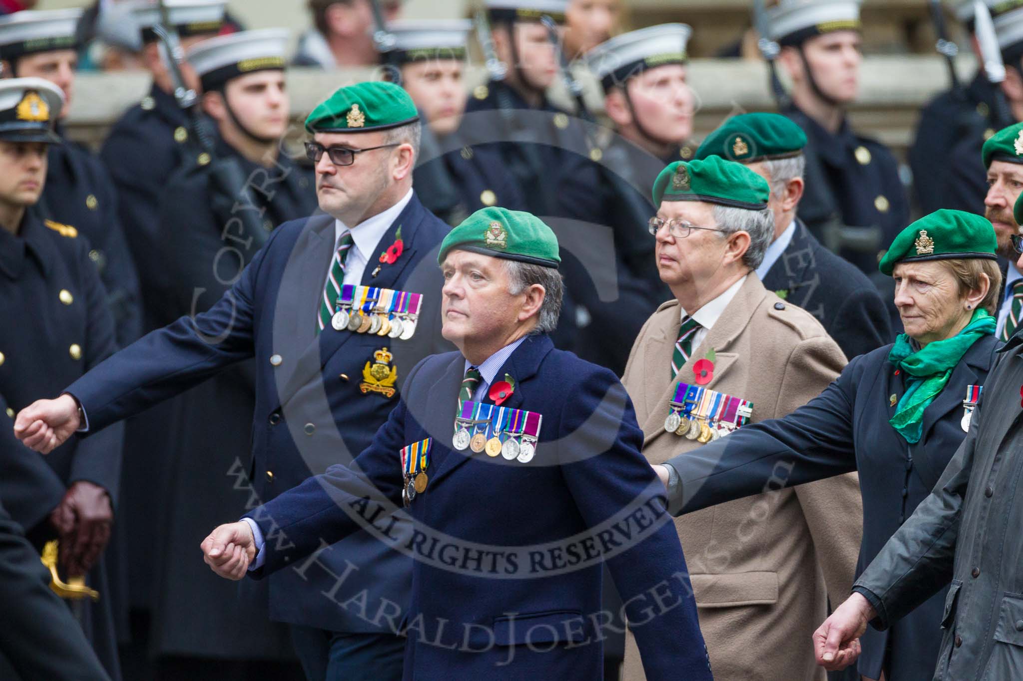 Remembrance Sunday at the Cenotaph 2015: Group B36, Intelligence Corps Association.
Cenotaph, Whitehall, London SW1,
London,
Greater London,
United Kingdom,
on 08 November 2015 at 11:43, image #271