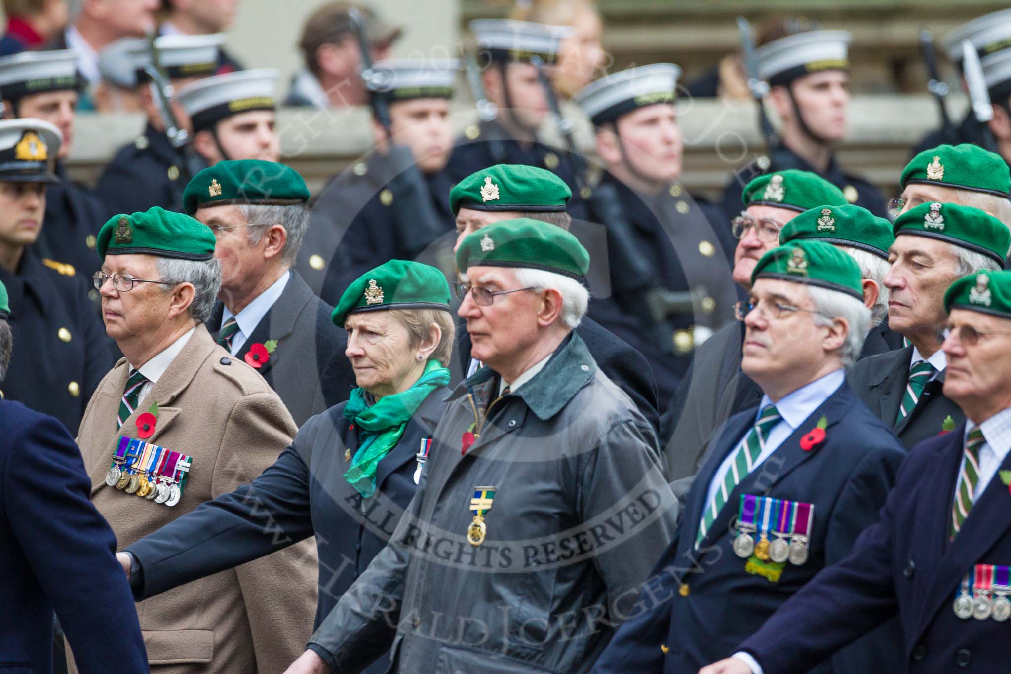 Remembrance Sunday at the Cenotaph 2015: Group B36, Intelligence Corps Association.
Cenotaph, Whitehall, London SW1,
London,
Greater London,
United Kingdom,
on 08 November 2015 at 11:43, image #272