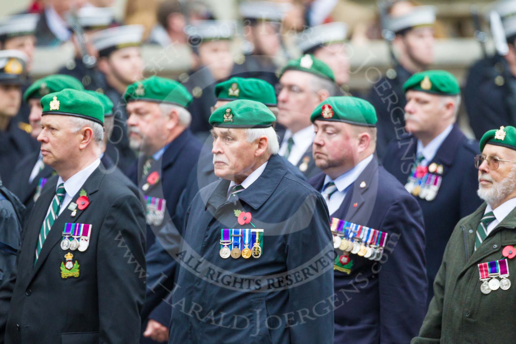 Remembrance Sunday at the Cenotaph 2015: Group B36, Intelligence Corps Association.
Cenotaph, Whitehall, London SW1,
London,
Greater London,
United Kingdom,
on 08 November 2015 at 11:43, image #276