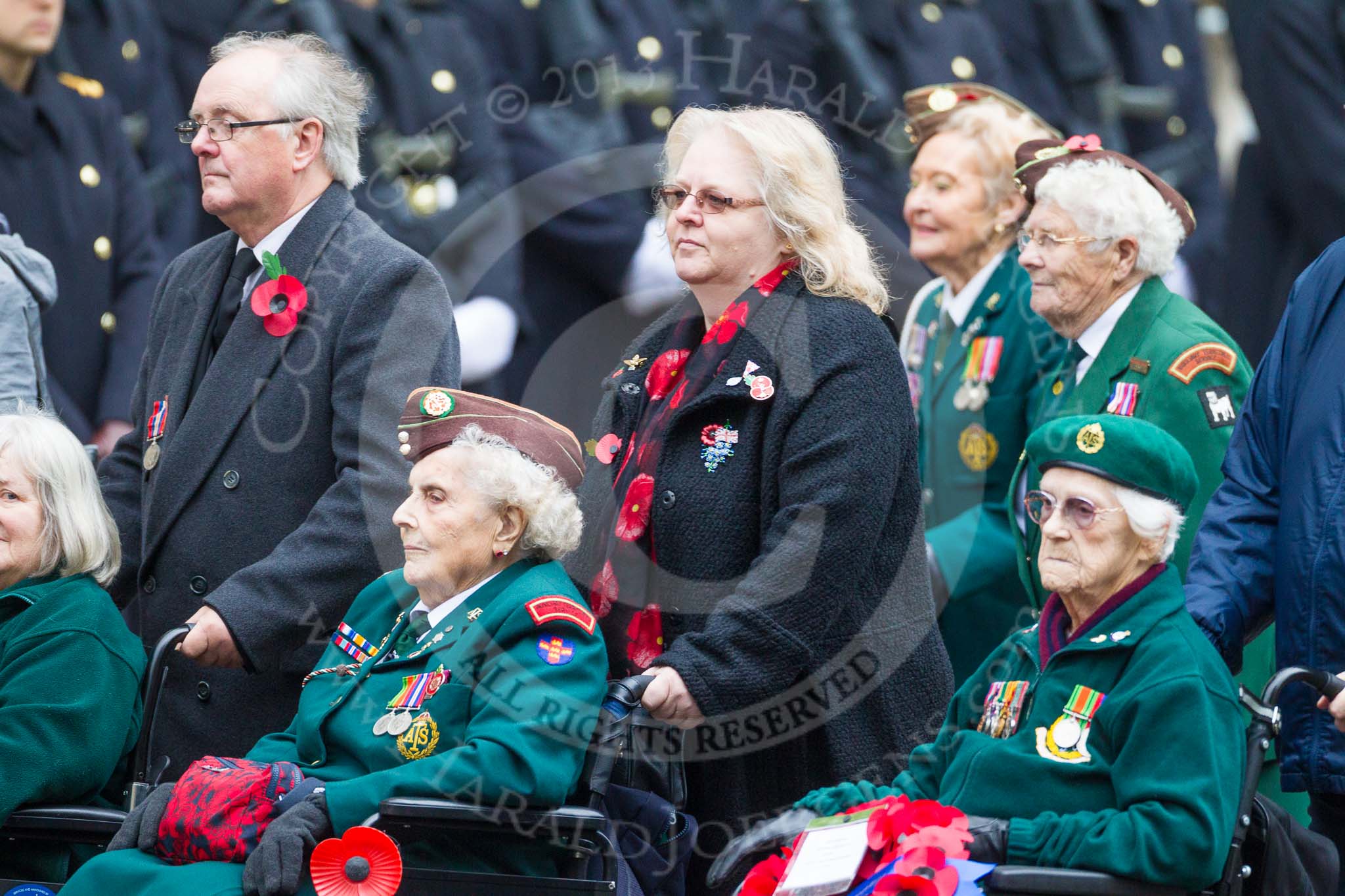 Remembrance Sunday at the Cenotaph 2015: Group B37, Women's Royal Army Corps Association.
Cenotaph, Whitehall, London SW1,
London,
Greater London,
United Kingdom,
on 08 November 2015 at 11:43, image #282