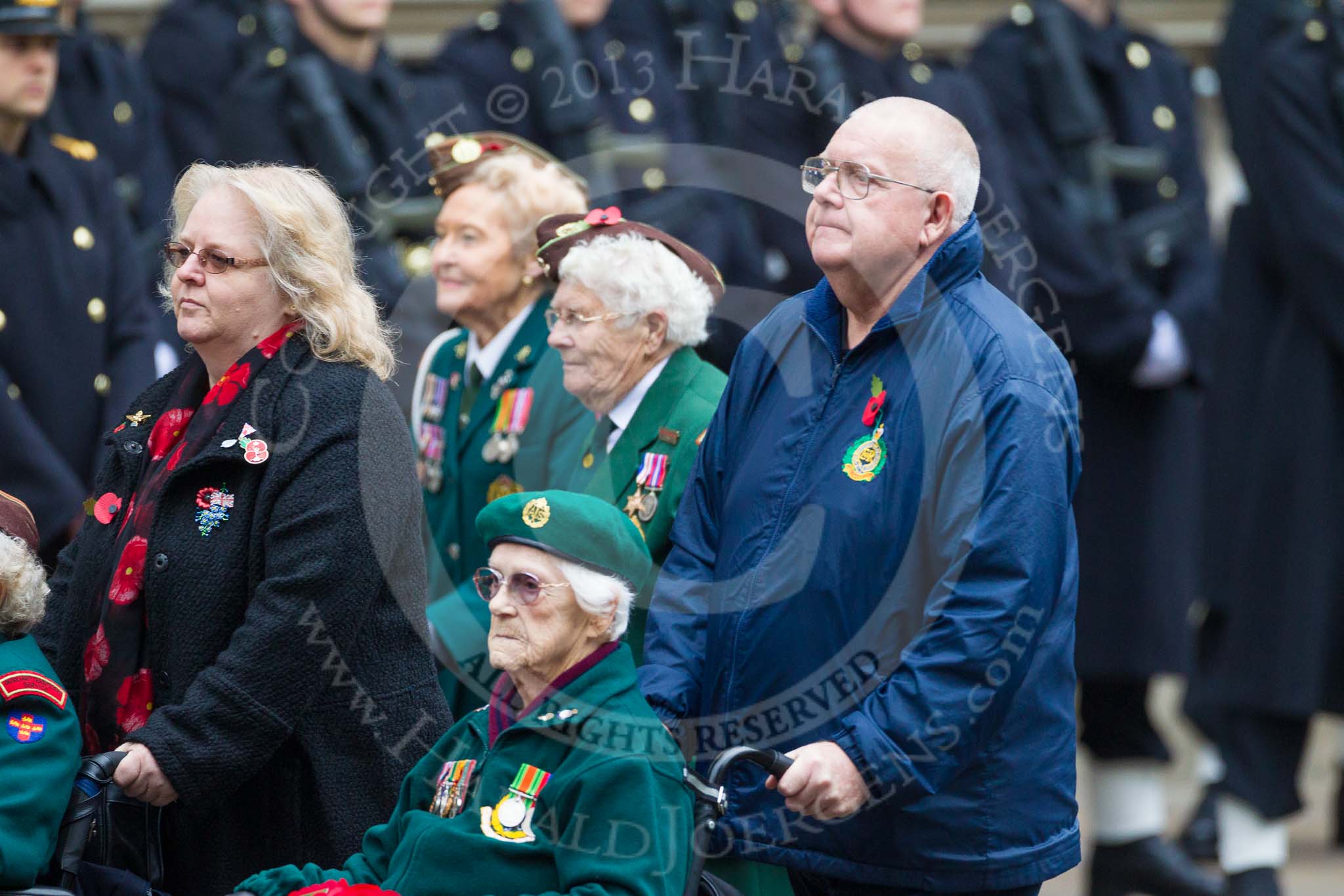 Remembrance Sunday at the Cenotaph 2015: Group B37, Women's Royal Army Corps Association.
Cenotaph, Whitehall, London SW1,
London,
Greater London,
United Kingdom,
on 08 November 2015 at 11:43, image #283