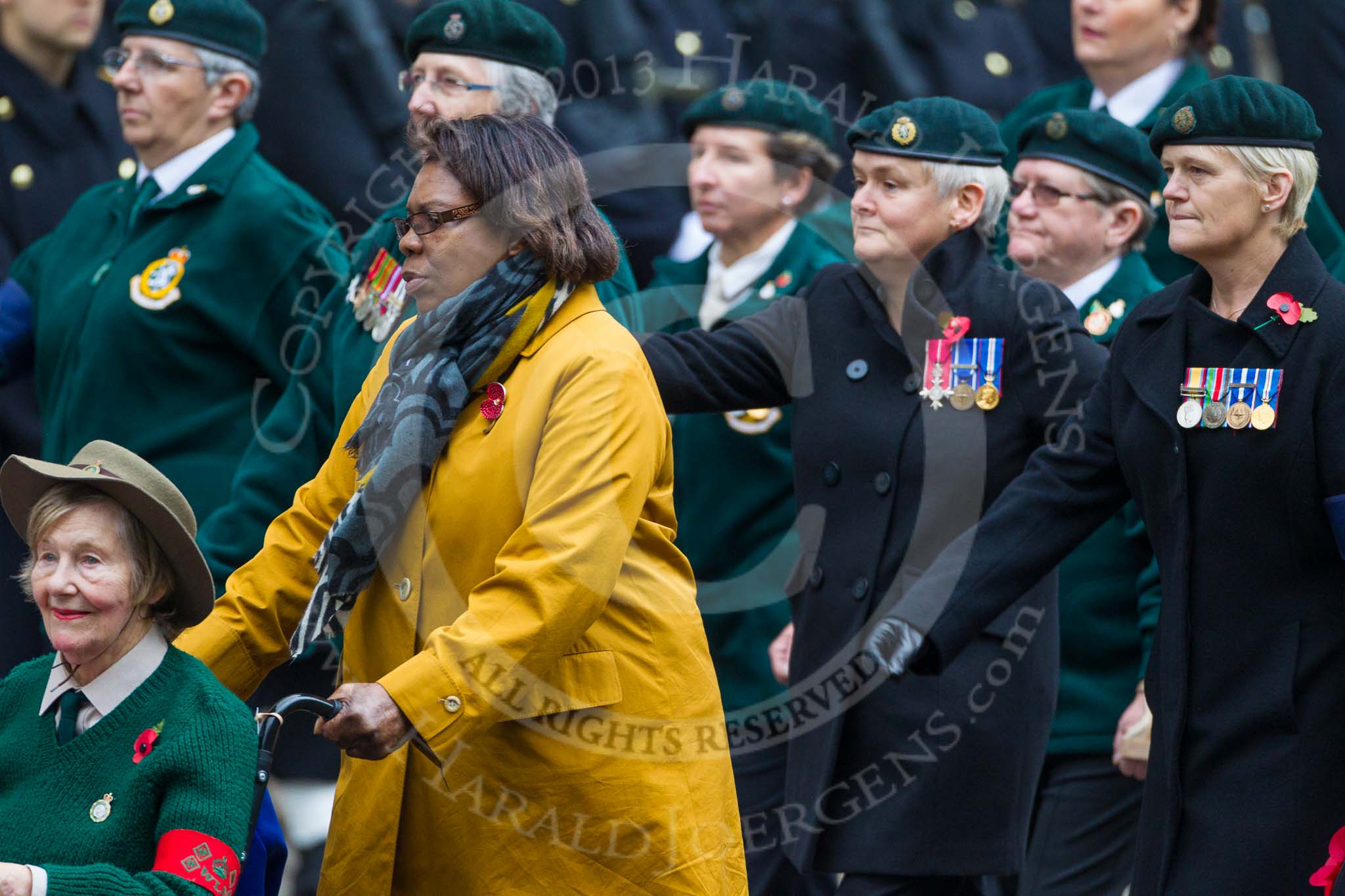 Remembrance Sunday at the Cenotaph 2015: Group B37, Women's Royal Army Corps Association.
Cenotaph, Whitehall, London SW1,
London,
Greater London,
United Kingdom,
on 08 November 2015 at 11:43, image #285