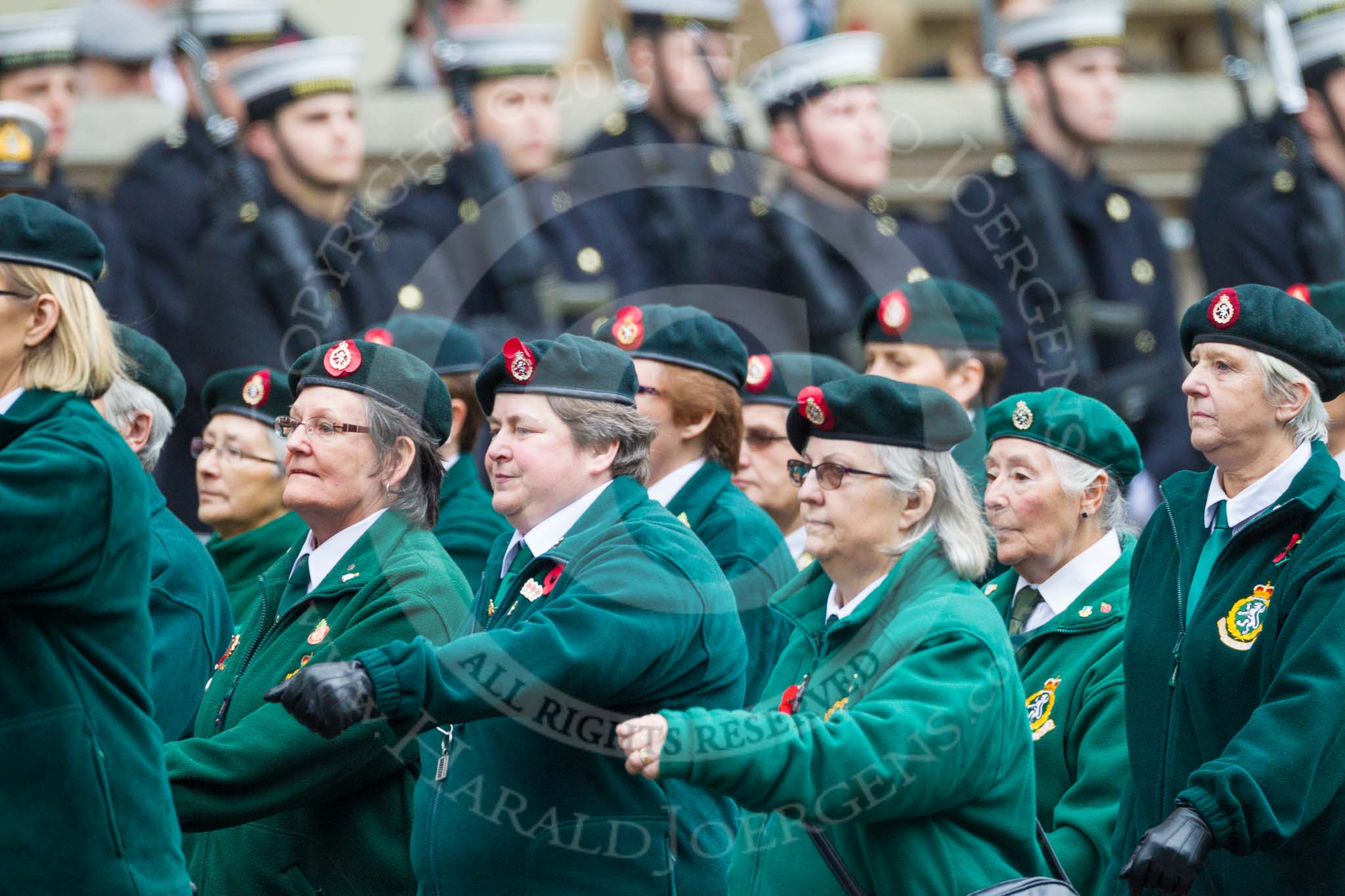 Remembrance Sunday at the Cenotaph 2015: Group B37, Women's Royal Army Corps Association.
Cenotaph, Whitehall, London SW1,
London,
Greater London,
United Kingdom,
on 08 November 2015 at 11:43, image #289