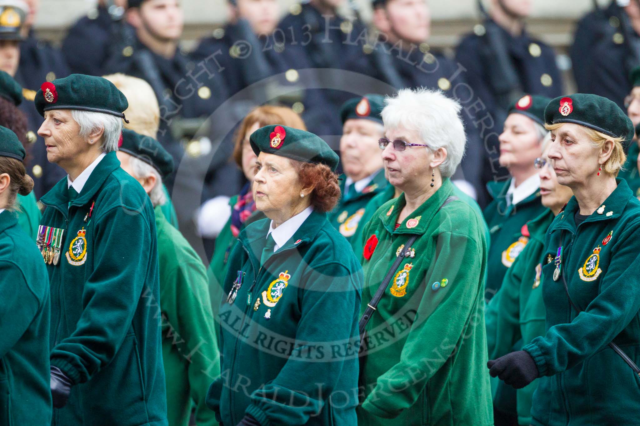 Remembrance Sunday at the Cenotaph 2015: Group B37, Women's Royal Army Corps Association.
Cenotaph, Whitehall, London SW1,
London,
Greater London,
United Kingdom,
on 08 November 2015 at 11:43, image #293