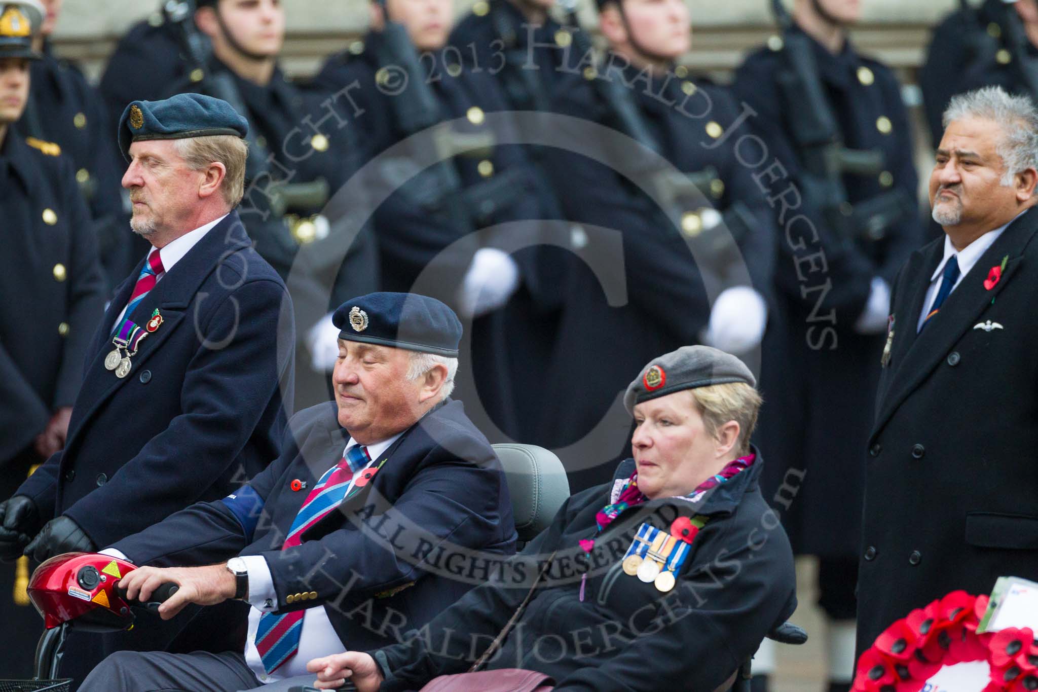 Remembrance Sunday at the Cenotaph 2015: Group B41, British Limbless Ex-Service Men's Association.
Cenotaph, Whitehall, London SW1,
London,
Greater London,
United Kingdom,
on 08 November 2015 at 11:44, image #321