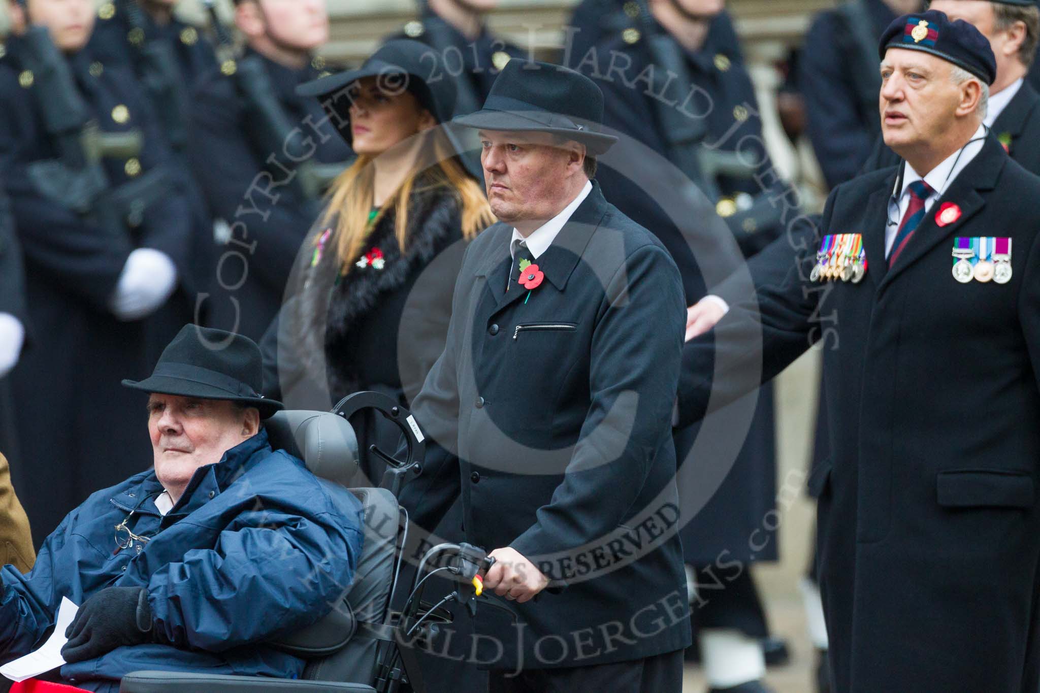 Remembrance Sunday at the Cenotaph 2015: Group B44, Queen Alexandra's Hospital Home for Disabled Ex-Servicemen & Women.
Cenotaph, Whitehall, London SW1,
London,
Greater London,
United Kingdom,
on 08 November 2015 at 11:45, image #363