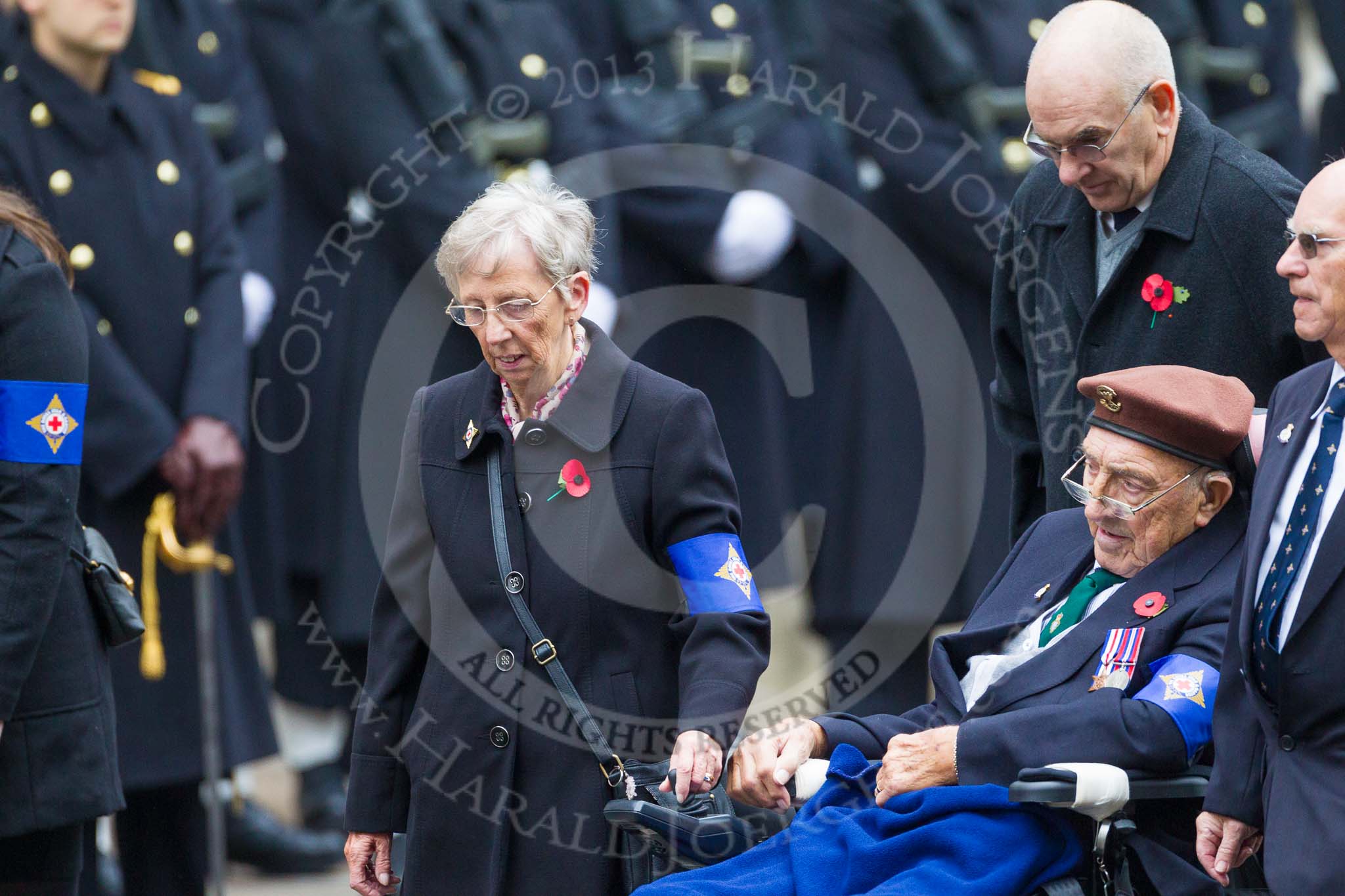 Remembrance Sunday at the Cenotaph 2015: Group B45, The Royal Star & Garter Homes.
Cenotaph, Whitehall, London SW1,
London,
Greater London,
United Kingdom,
on 08 November 2015 at 11:45, image #371