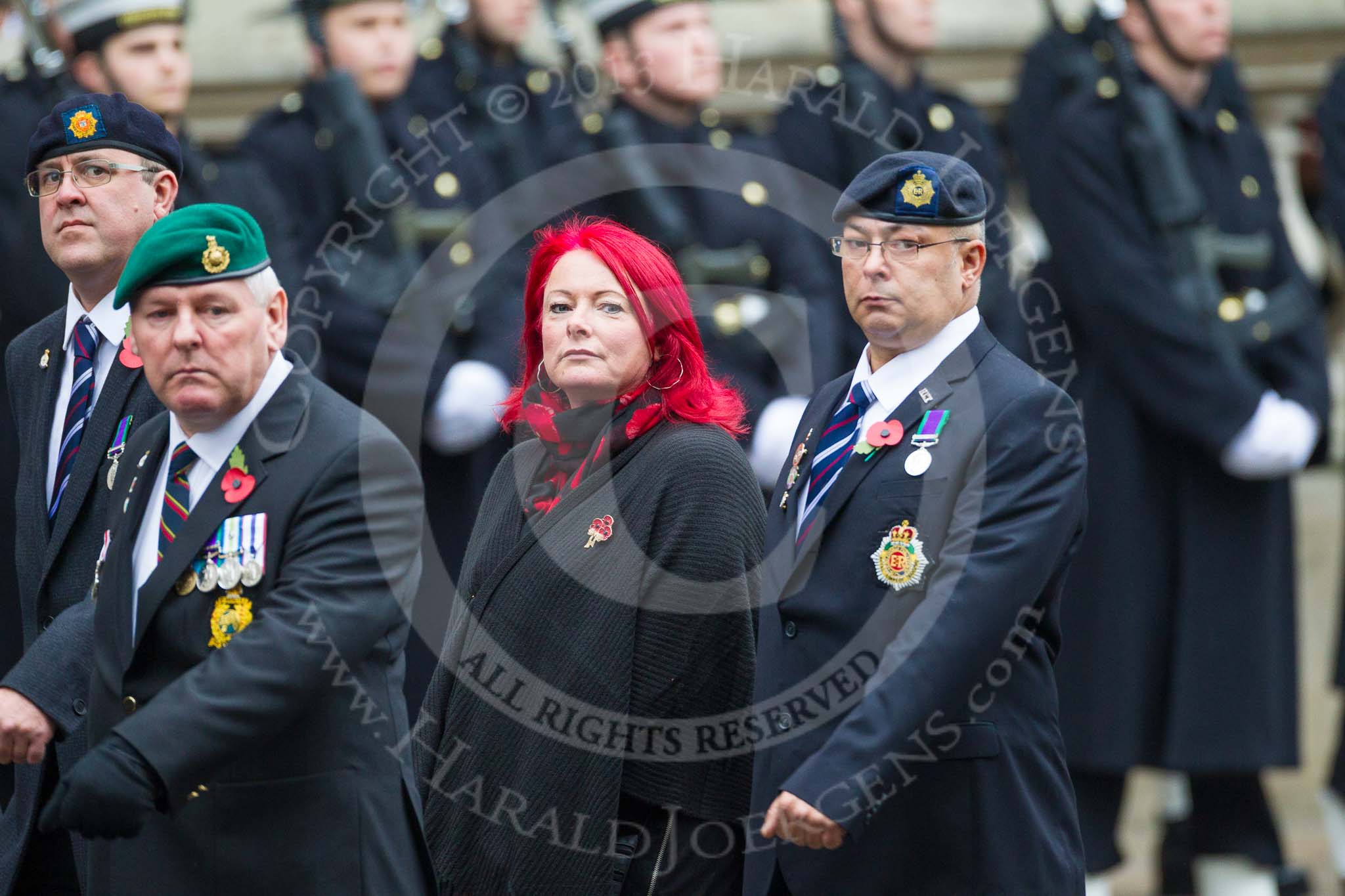 Remembrance Sunday at the Cenotaph 2015: Group B46, Combat Stress.
Cenotaph, Whitehall, London SW1,
London,
Greater London,
United Kingdom,
on 08 November 2015 at 11:46, image #386