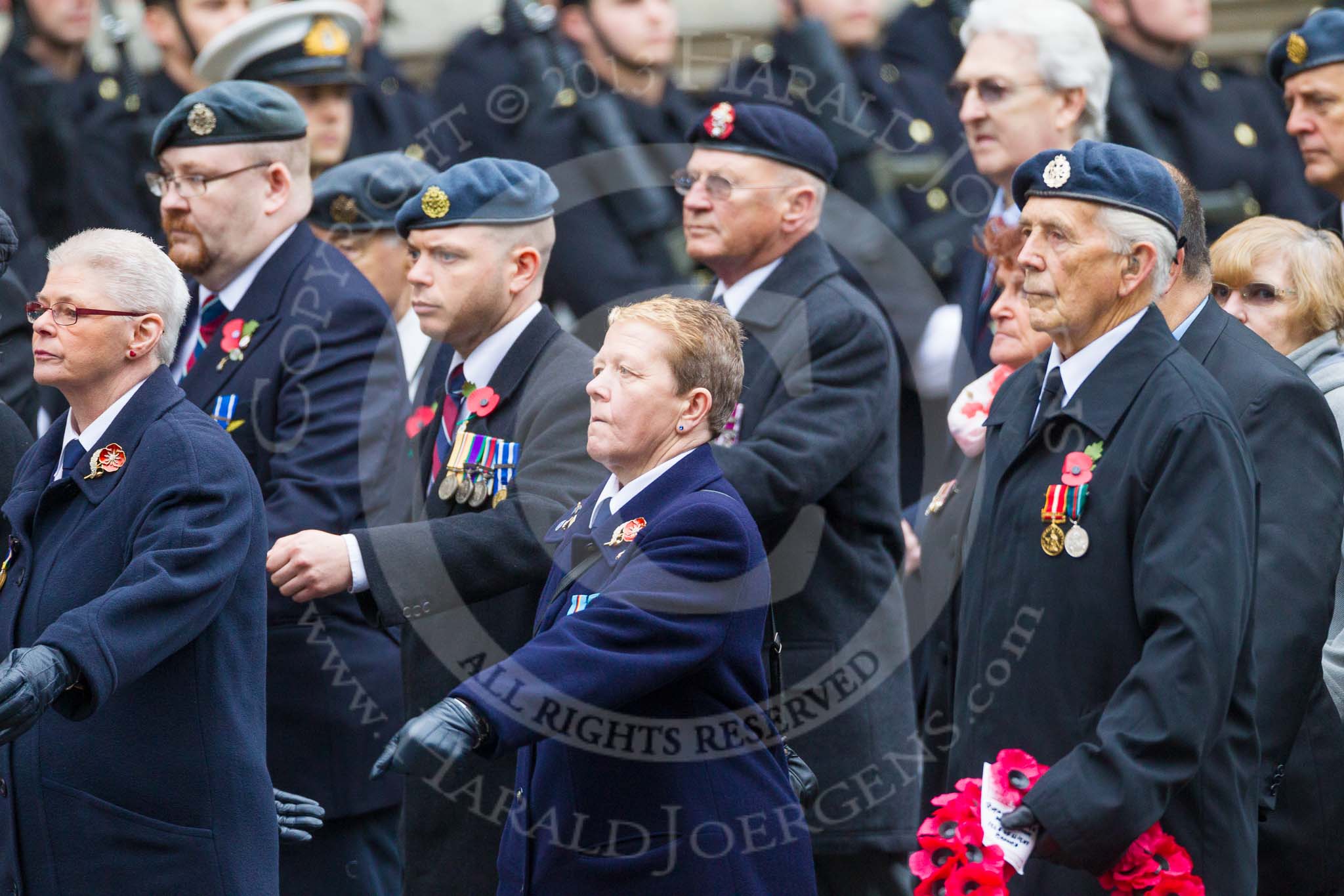 Remembrance Sunday at the Cenotaph 2015: Group C1, Royal Air Forces Association.
Cenotaph, Whitehall, London SW1,
London,
Greater London,
United Kingdom,
on 08 November 2015 at 11:46, image #395