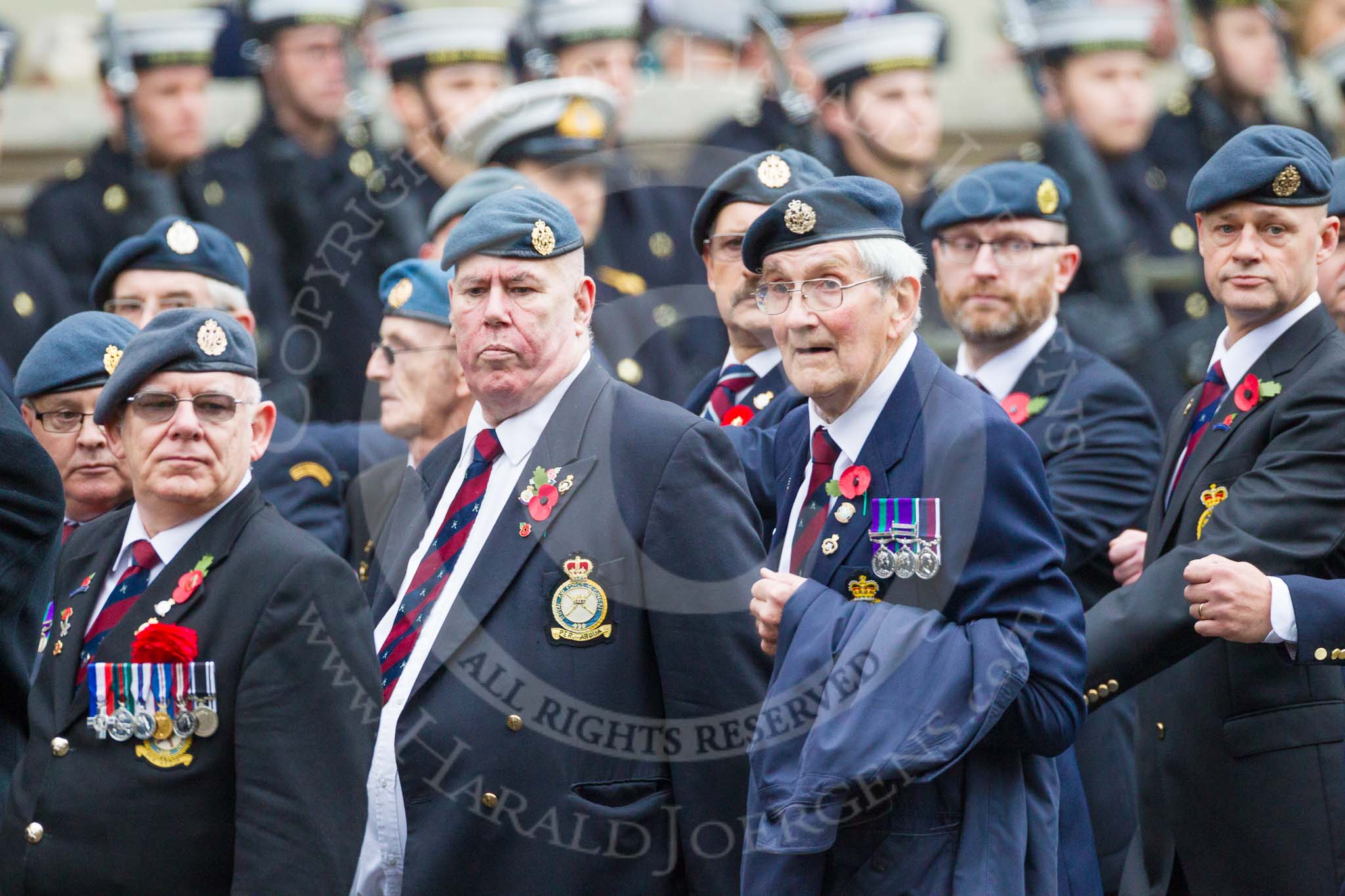 Remembrance Sunday at the Cenotaph 2015: C2, Royal Air Force Regiment Association.
Cenotaph, Whitehall, London SW1,
London,
Greater London,
United Kingdom,
on 08 November 2015 at 11:47, image #422