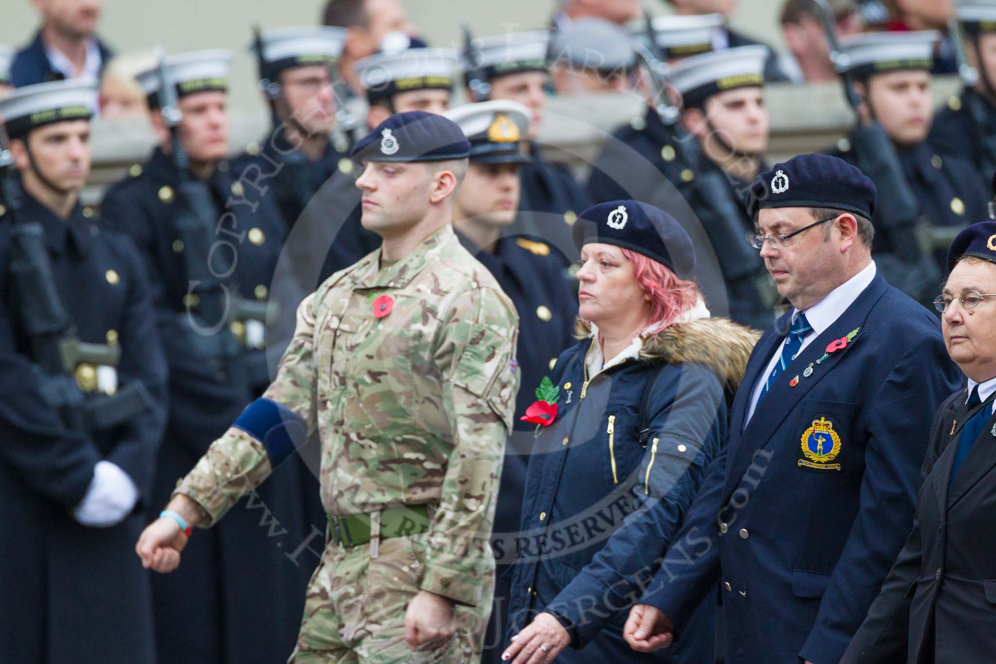 Remembrance Sunday at the Cenotaph 2015: Group C4, Royal Observer Corps Association (Anniversary).
Cenotaph, Whitehall, London SW1,
London,
Greater London,
United Kingdom,
on 08 November 2015 at 11:47, image #441