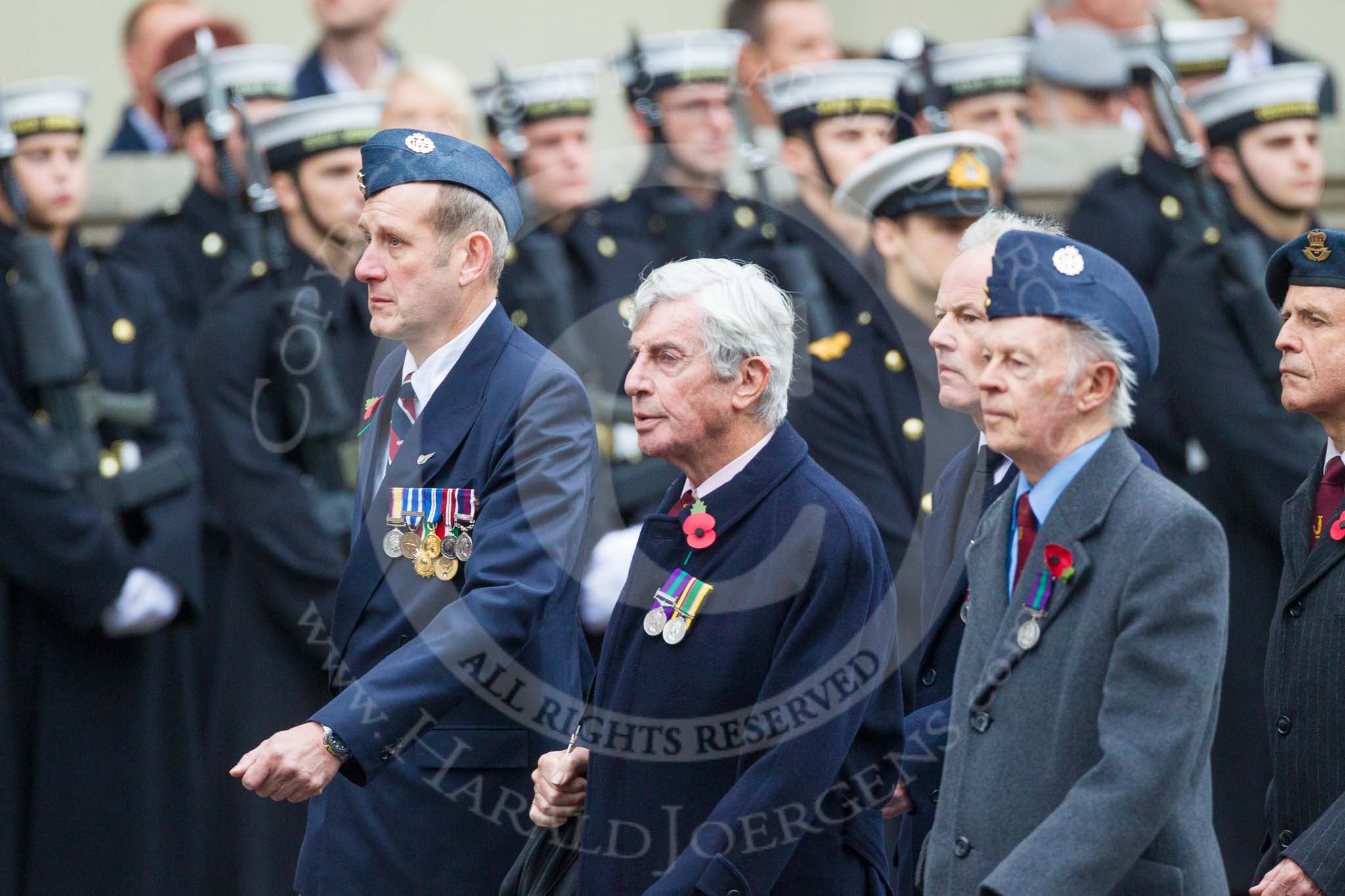 Remembrance Sunday at the Cenotaph 2015: Group C9, 8 Squadron Association (New for 2015).
Cenotaph, Whitehall, London SW1,
London,
Greater London,
United Kingdom,
on 08 November 2015 at 11:48, image #478