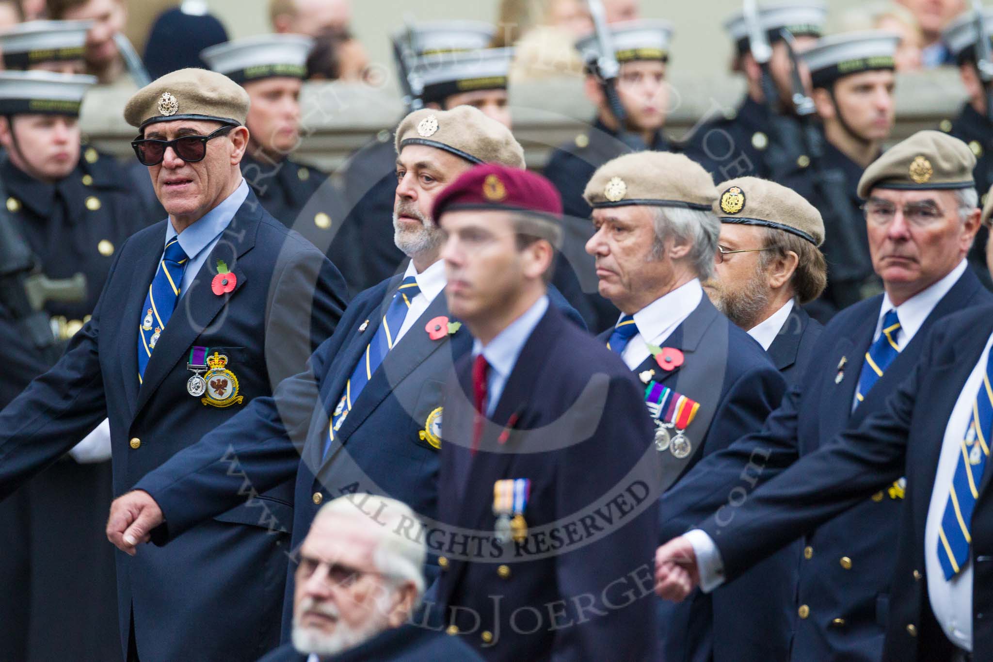 Remembrance Sunday at the Cenotaph 2015: Group C18, Royal Air Force Masirah & Salalah Veterans Association (New for 2015).
Cenotaph, Whitehall, London SW1,
London,
Greater London,
United Kingdom,
on 08 November 2015 at 11:49, image #525