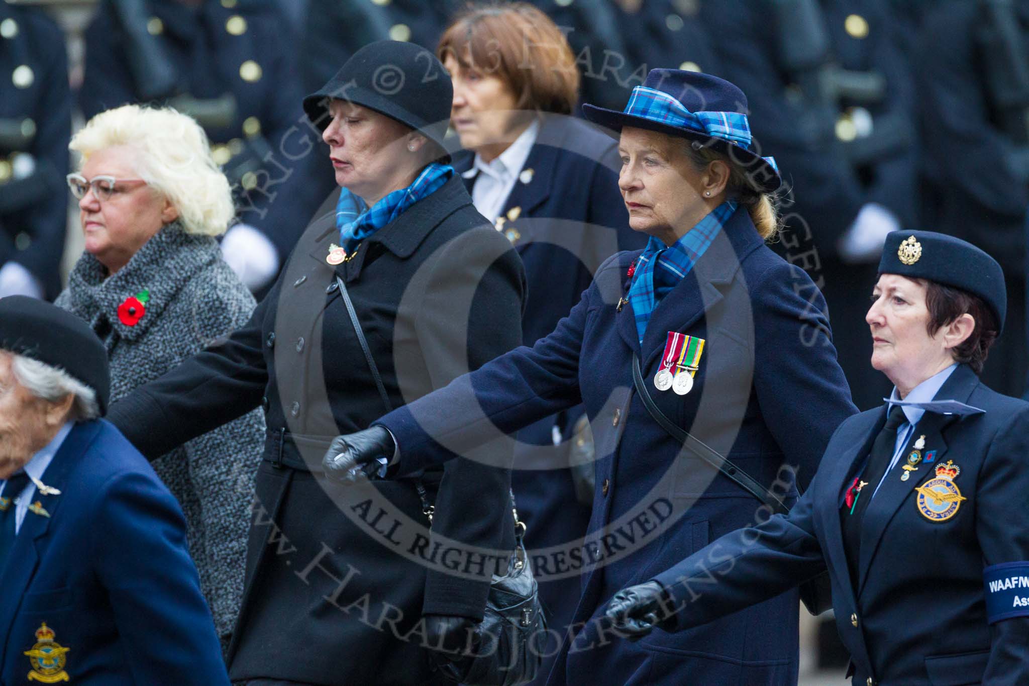 Remembrance Sunday at the Cenotaph 2015: Group C19, WAAF/WRAF/RAF(W).
Cenotaph, Whitehall, London SW1,
London,
Greater London,
United Kingdom,
on 08 November 2015 at 11:50, image #539