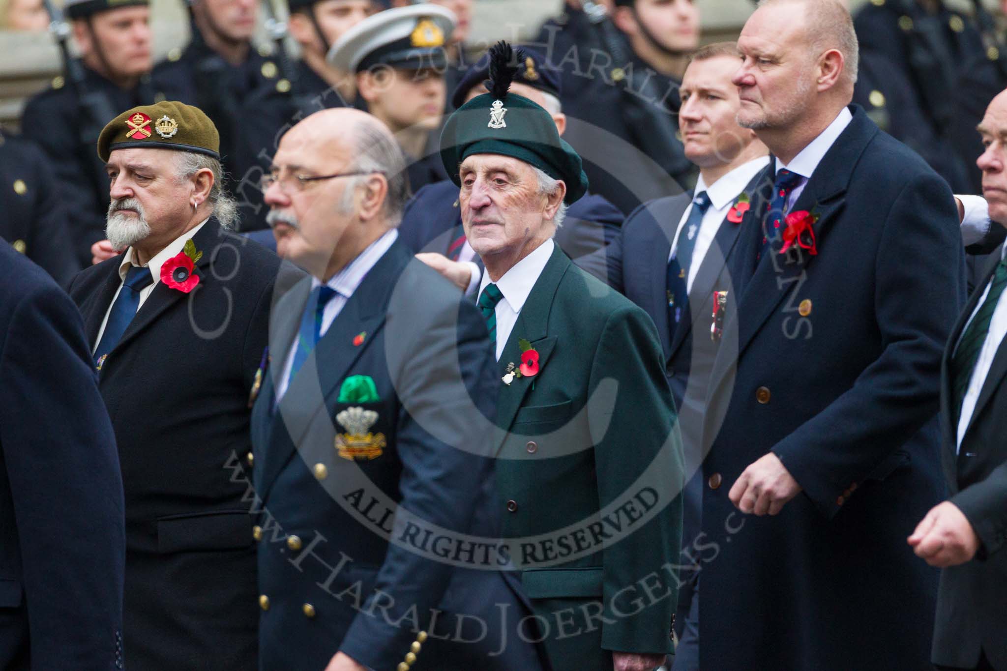 Remembrance Sunday at the Cenotaph 2015: Group D5, North Irish Horse & Irish Regiments Old Comrades
Association.
Cenotaph, Whitehall, London SW1,
London,
Greater London,
United Kingdom,
on 08 November 2015 at 11:52, image #616