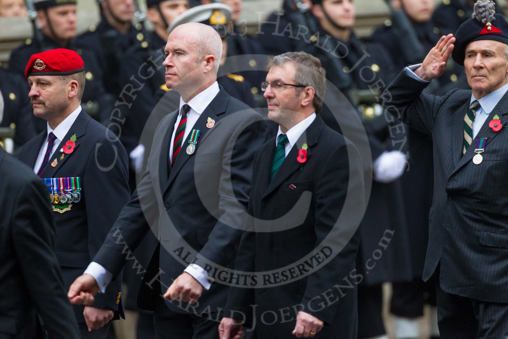 Remembrance Sunday at the Cenotaph 2015: Group D5, North Irish Horse & Irish Regiments Old Comrades
Association.
Cenotaph, Whitehall, London SW1,
London,
Greater London,
United Kingdom,
on 08 November 2015 at 11:52, image #618