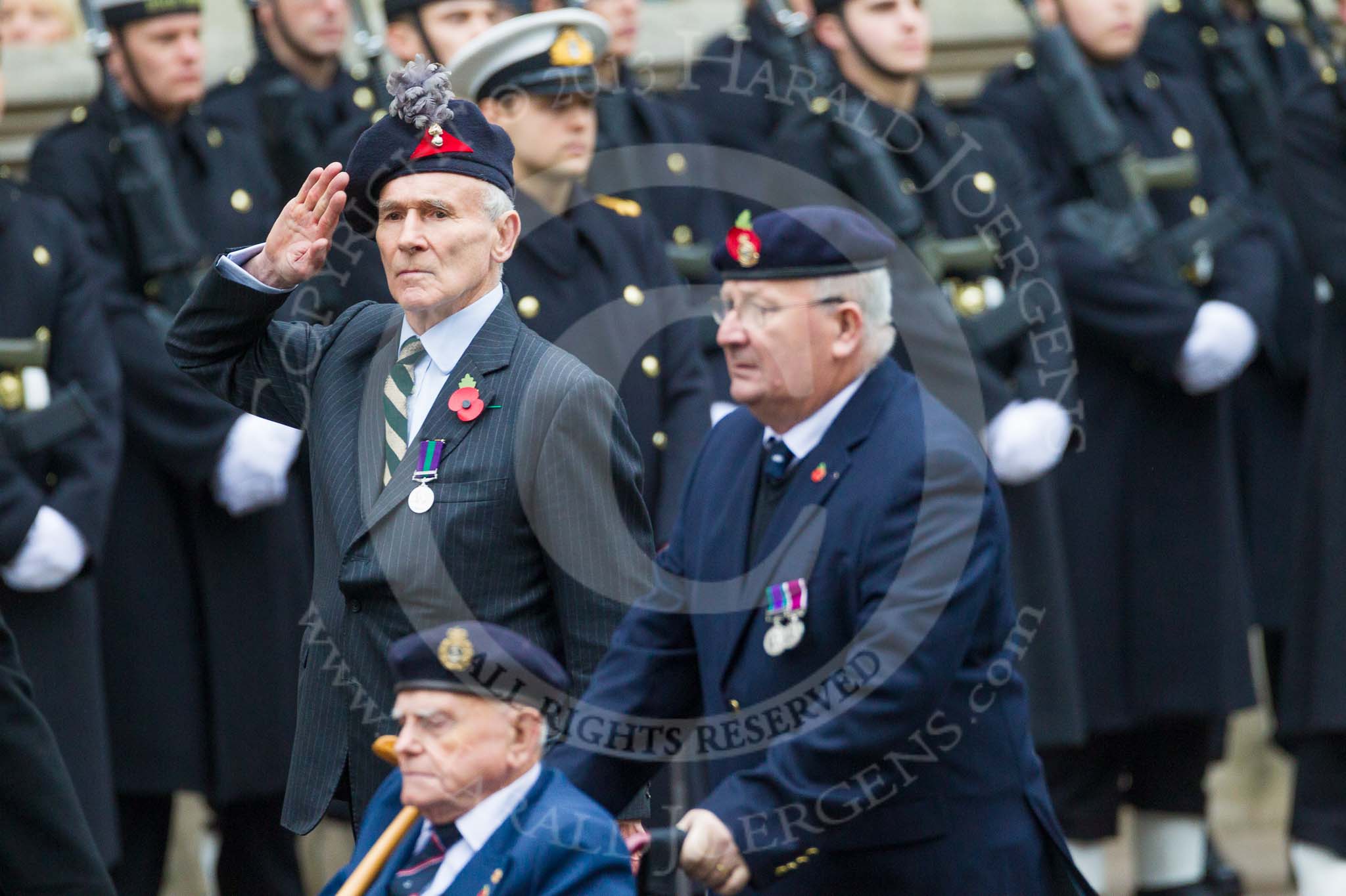 Remembrance Sunday at the Cenotaph 2015: Group D6, Northern Ireland Veterans' Association.
Cenotaph, Whitehall, London SW1,
London,
Greater London,
United Kingdom,
on 08 November 2015 at 11:52, image #619